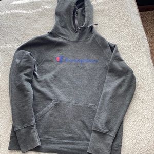 Grey champion hoodie